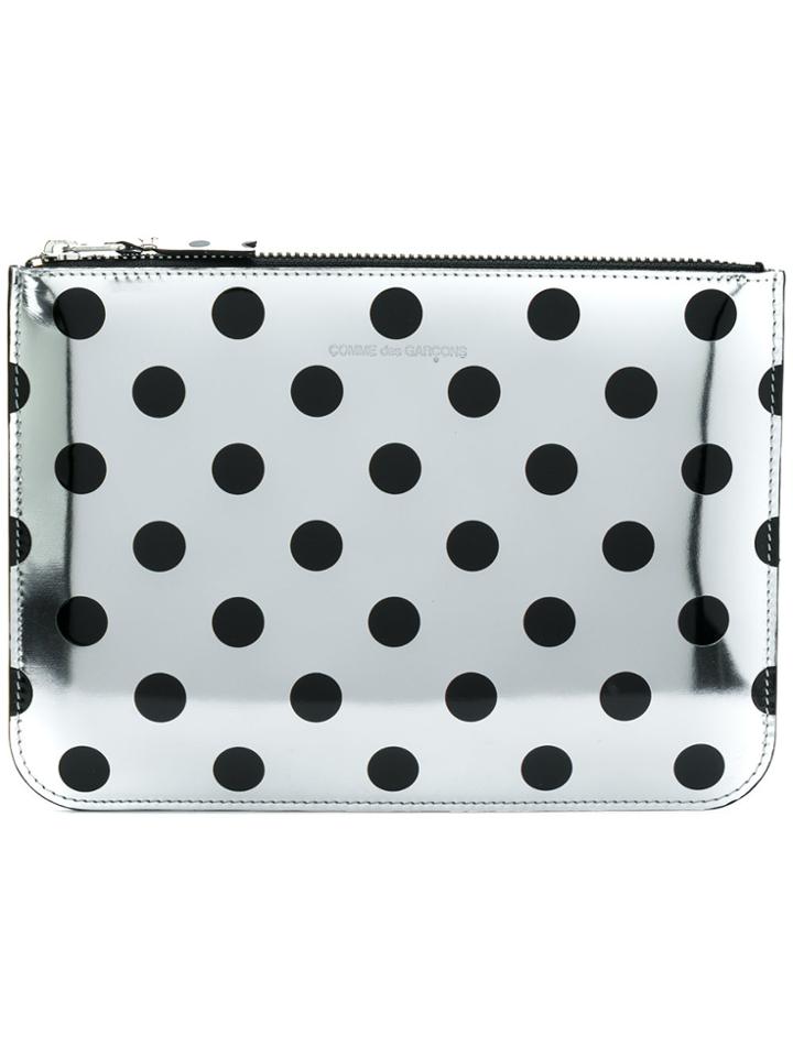 Comme Des Garçons Wallet Polka Dot Wallet - Metallic