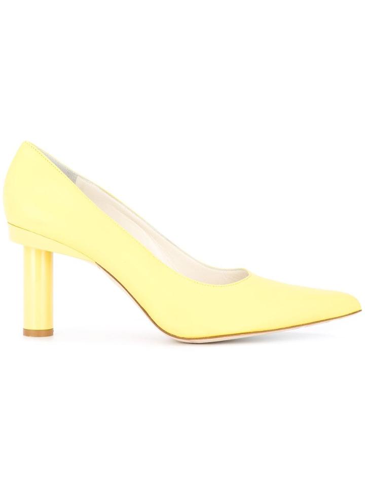 Tibi Zo Pointed Toe Heels - Yellow
