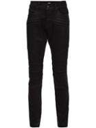 Hudson Biker Detail Skinny Jeans, Men's, Size: 32, Black, Cotton/polyester/spandex/elastane
