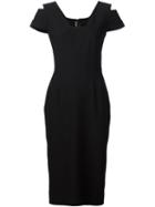 Roland Mouret 'minetta' Dress, Women's, Size: 12, Black, Elastodiene/polyester/viscose
