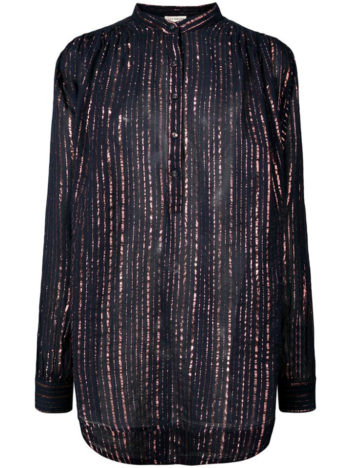 Ulla Johnson Metallic Striped Blouse - Blue