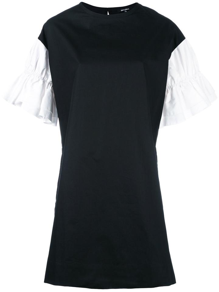 Garpart Contrast Sleeve Shift Dress, Women's, Size: Xs, Black, Cotton