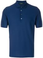 Zanone Short Sleeved Polo Shirt - Blue