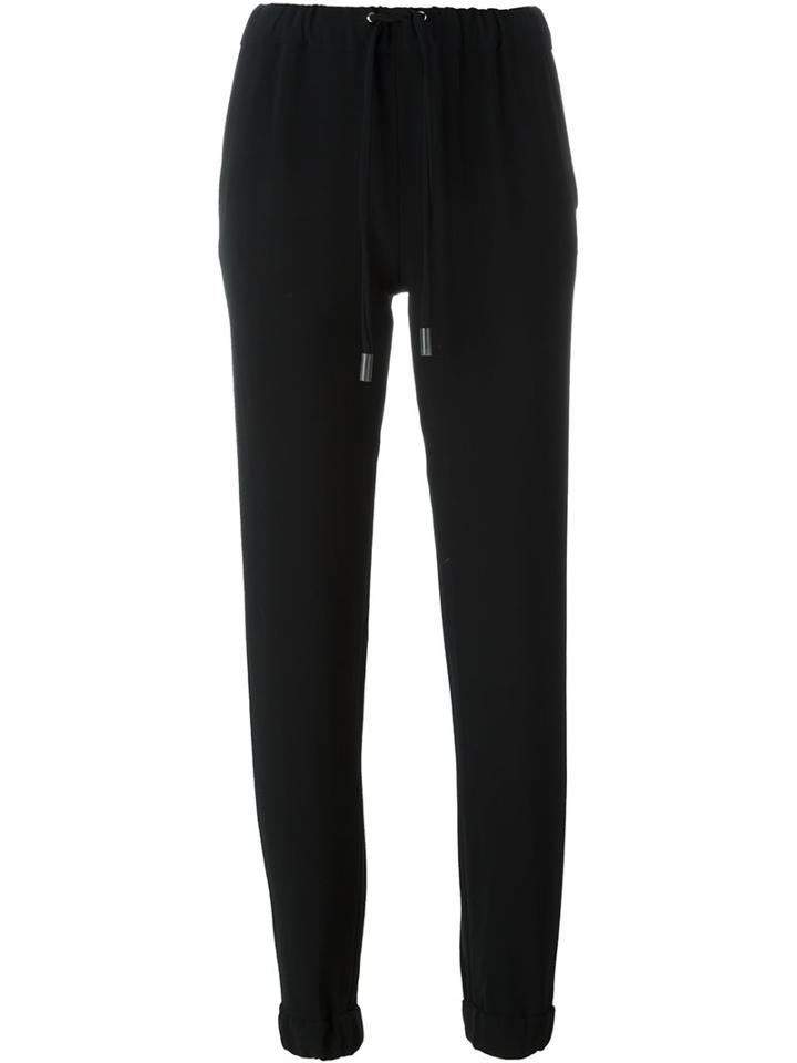 Eleventy High Waisted Trousers, Women's, Size: 42, Black, Polyamide/polyester/polyurethane