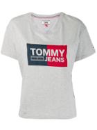 Tommy Jeans Logo Printed T-shirt - Grey