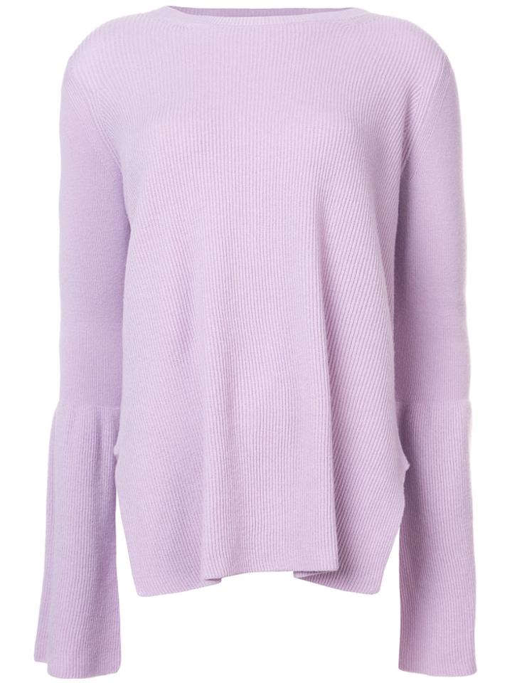 Stella Mccartney Side Slit Jumper - Pink & Purple