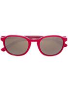 Linda Farrow Round Frame Sunglasses - Red
