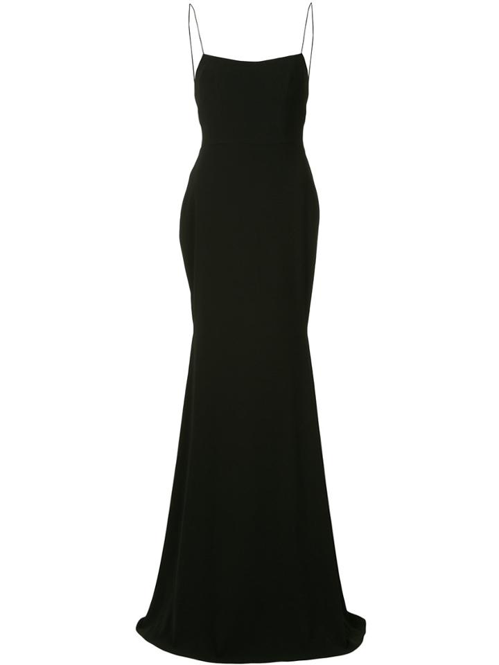 Alex Perry Leah Crepe Gown - Black