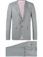 Thom Browne Fitted Formal Suit, Men's, Size: 5, Grey, Cupro/cashmere/wool