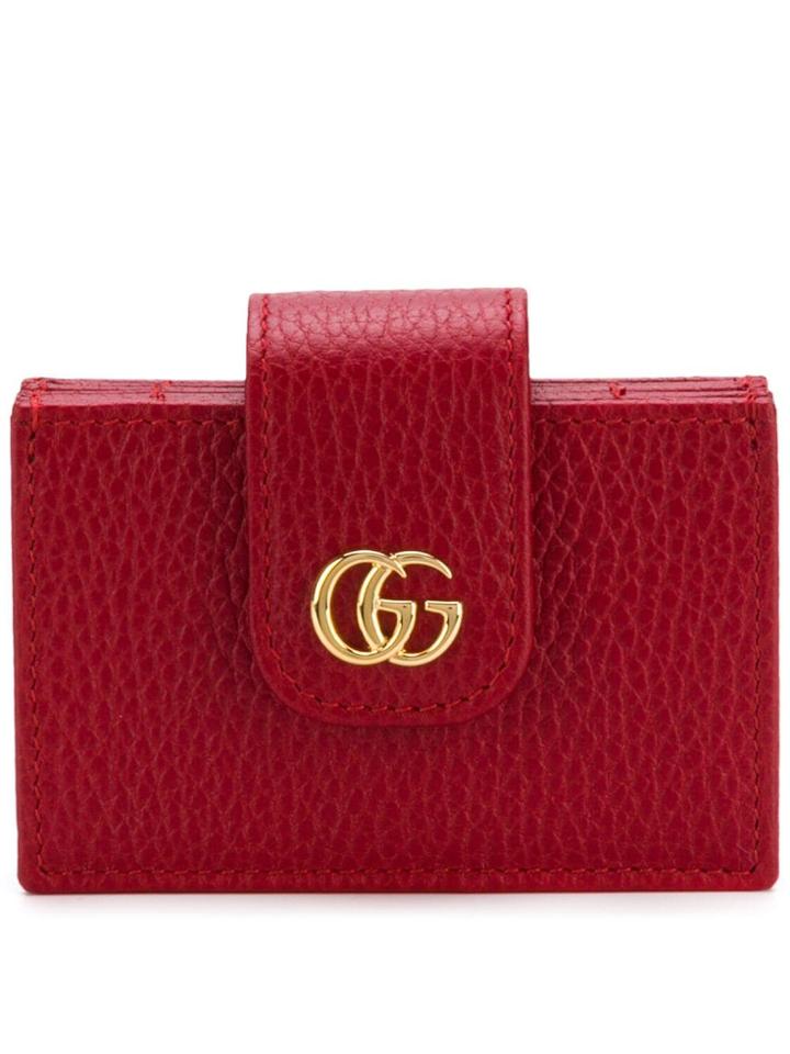 Gucci Double G Cardholder - Red