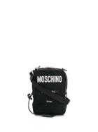 Moschino Logo Print Cross Body Bag - Black