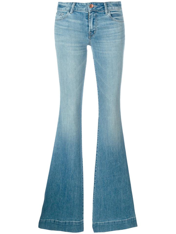 J Brand - Flared Jeans - Women - Cotton/polyurethane - 27, Blue, Cotton/polyurethane