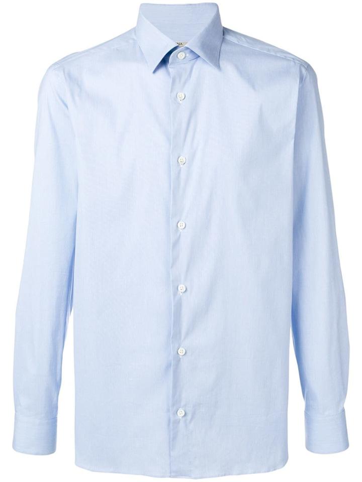 Z Zegna Stretch Fit Shirt - Blue