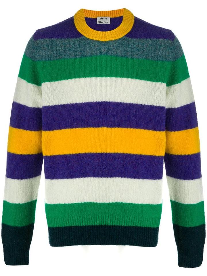 Acne Studios Striped Jumper - Green