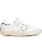 Philippe Model Low-top Sneakers, Men's, Size: 40, White, Leather/cotton/rubber