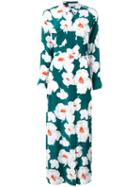 Equipment Floral Print Maxi Dress, Women's, Size: Xs, Green, Silk