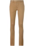 Polo Ralph Lauren Skinny Trousers, Women's, Size: 6, Nude/neutrals, Cotton/polyester/spandex/elastane