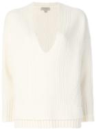 Burberry Textured-knit Sweater - White