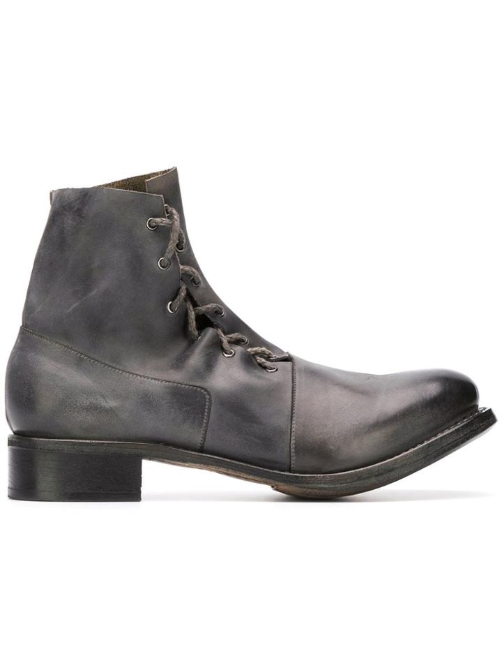 Cherevichkiotvichki Goodyear Asymmetric Factory Boots - Grey