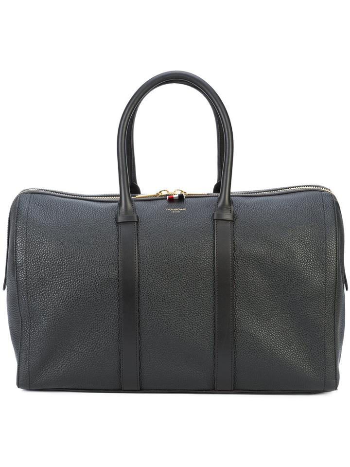 Thom Browne - Structured Tote Bag - Men - Calf Leather - One Size, Black, Calf Leather