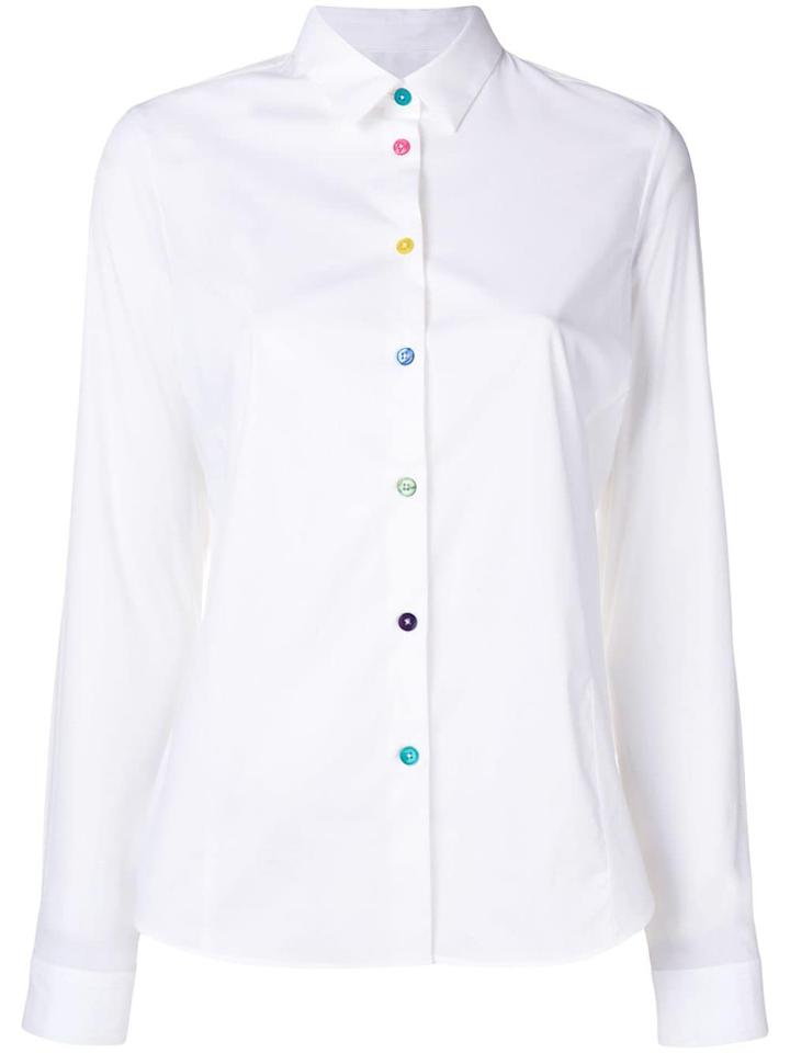 Ps By Paul Smith Multi-coloured Buttons Shirt - White