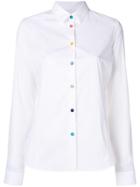 Ps By Paul Smith Multi-coloured Buttons Shirt - White