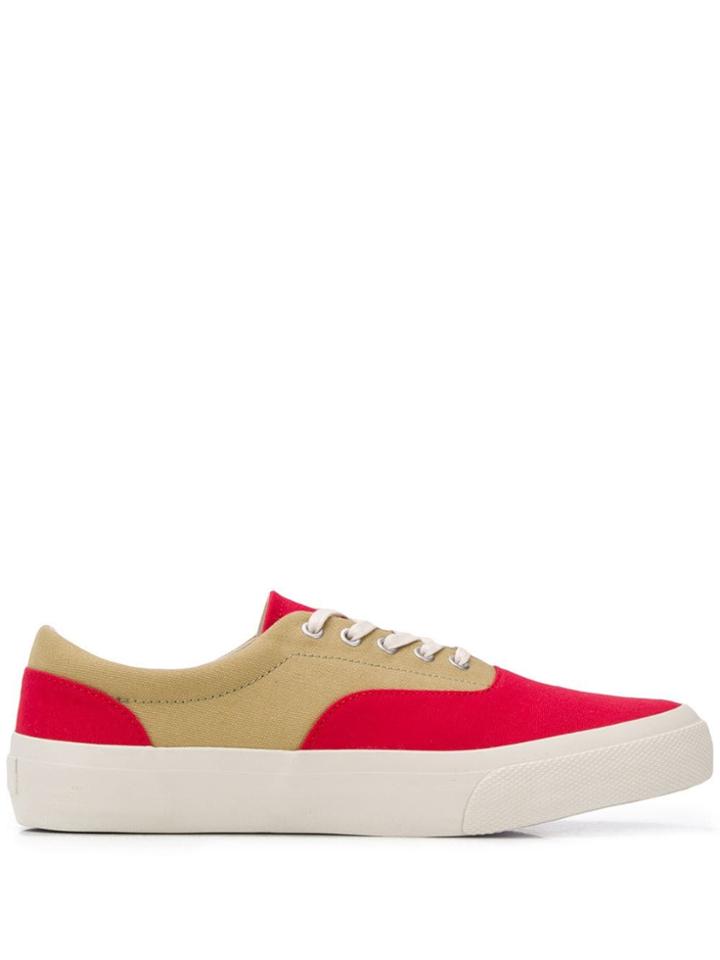 Ymc Colour-block Sneakers - Red