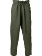 Haider Ackermann Drop Cropped Trousers - Green