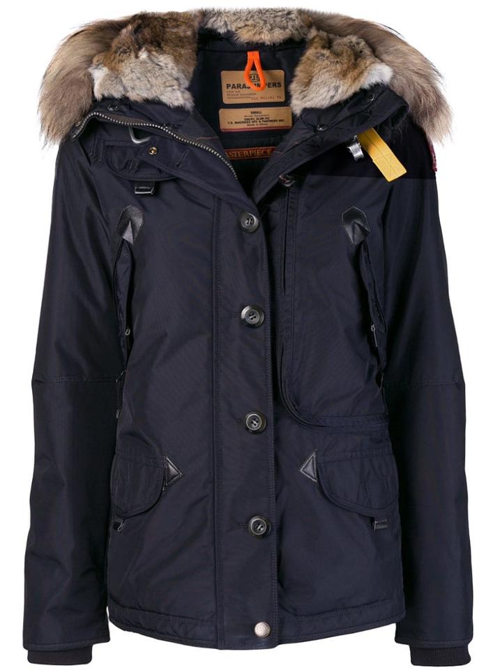 Parajumpers Fur Trim Jacket - Blue