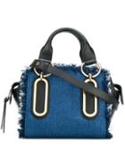 See By Chloé 'paige' Tote, Women's, Blue, Cotton/leather