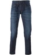 Dondup Stonewashed Jeans, Men's, Size: 38, Blue, Cotton/spandex/elastane/polyester