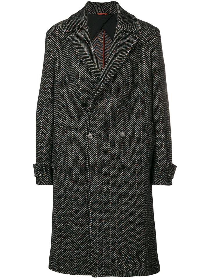 Missoni Double Breasted Coat - Black