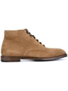 Dolce & Gabbana Brogue Boots, Men's, Size: 44, Brown, Suede/leather