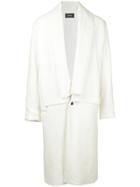 Berthold Double Collar Coat - White