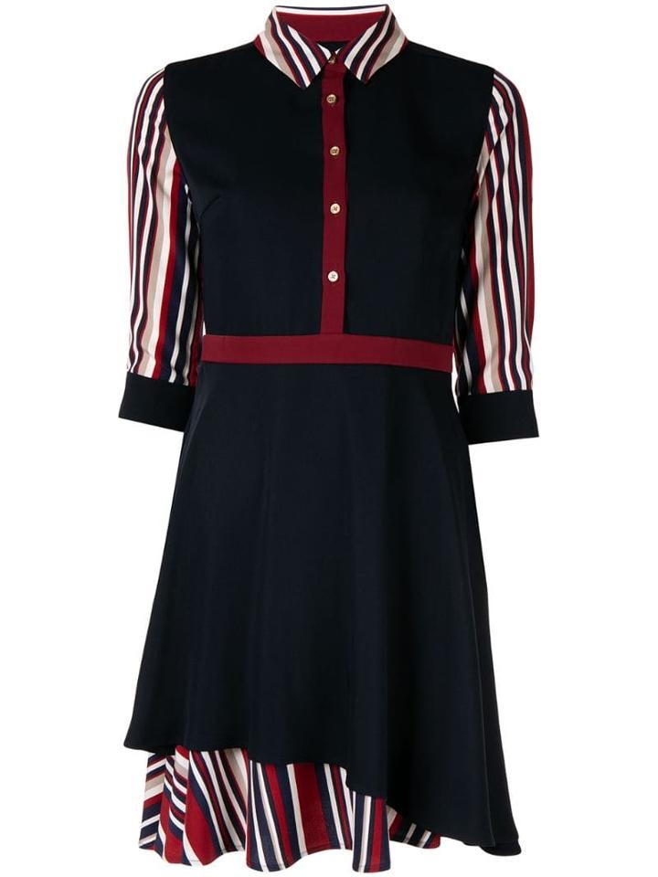 Loveless Contrast Short Dress - Blue