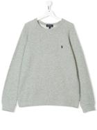 Ralph Lauren Kids Teen Logo Embroidered Sweatshirt - Grey