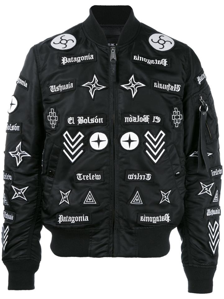 Marcelo Burlon County Of Milan Roldan Bomber Jacket - Black