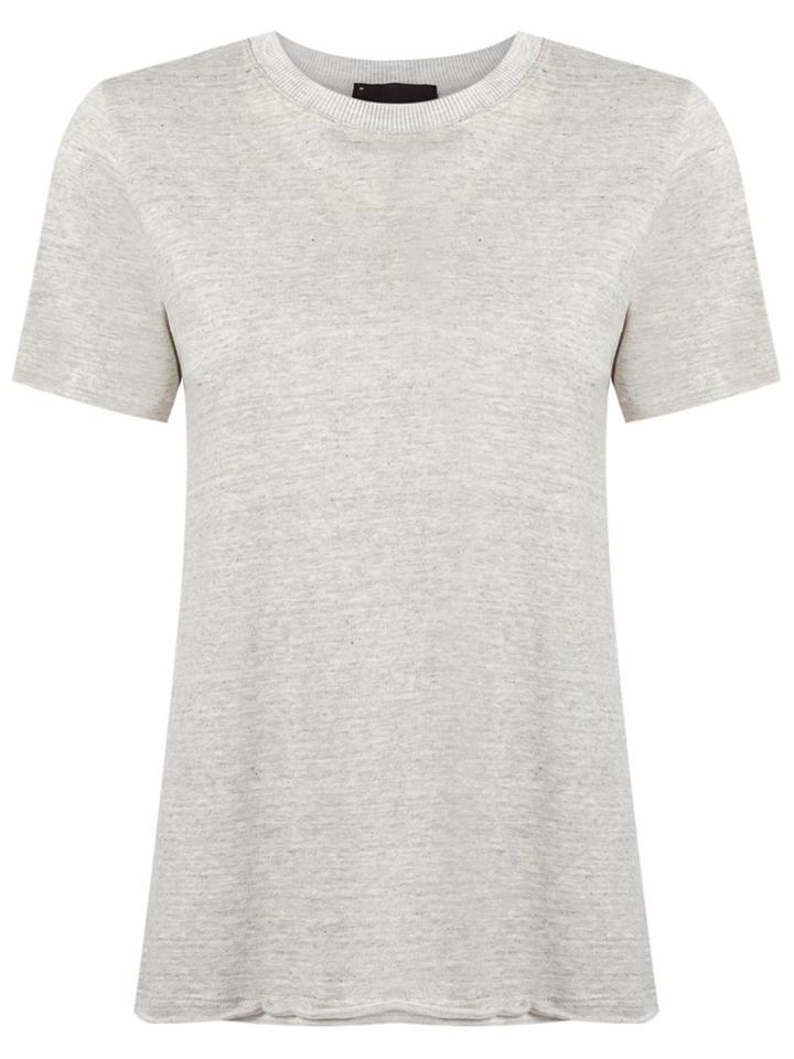 Andrea Bogosian Textured T-shirt, Women's, Size: P, Grey, Cotton