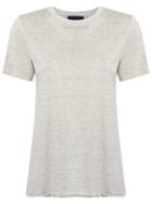 Andrea Bogosian Textured T-shirt, Women's, Size: P, Grey, Cotton