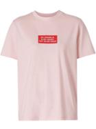 Burberry Montage Print Cotton T-shirt - Pink