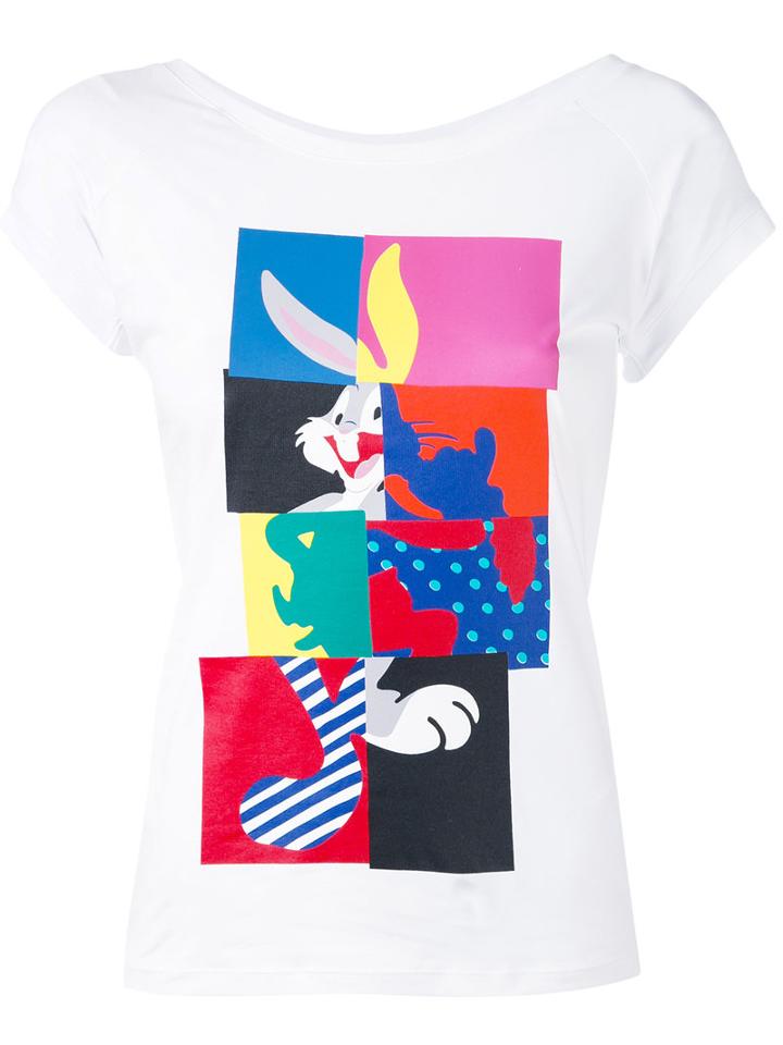 Iceberg - Bugs Bunny T-shirt - Women - Cotton/spandex/elastane - 38, White, Cotton/spandex/elastane