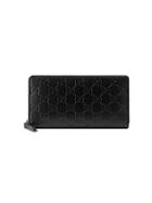 Gucci Gucci Signature Zip Around Wallet - Black