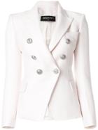 Balmain Double-breasted Fitted Blazer - Pink & Purple