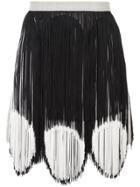 Rachel Comey Two-tone Fringe Skirt - Black