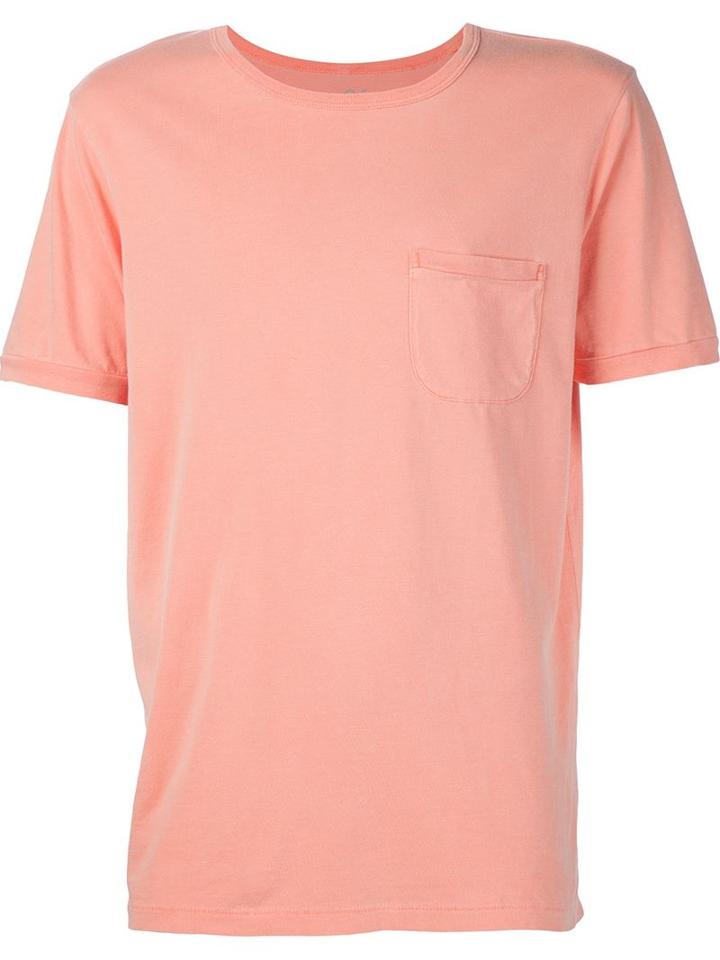Outerknown Chest Pocket T-shirt, Men's, Size: Medium, Yellow/orange, Cotton