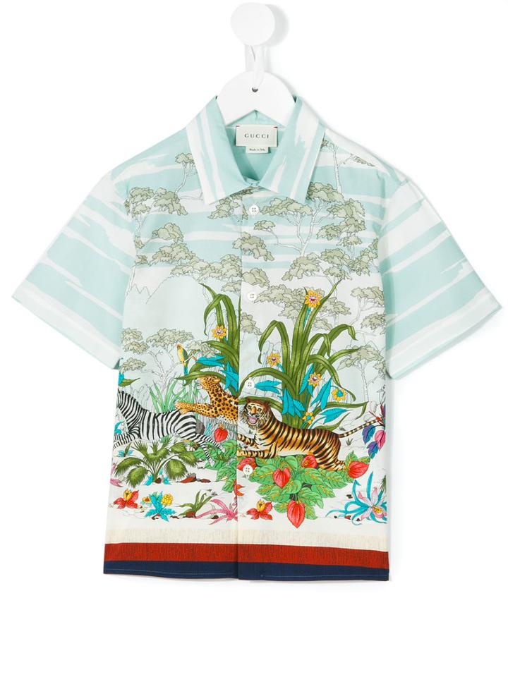 Gucci Kids - Printed Shirt - Kids - Cotton - 10 Yrs