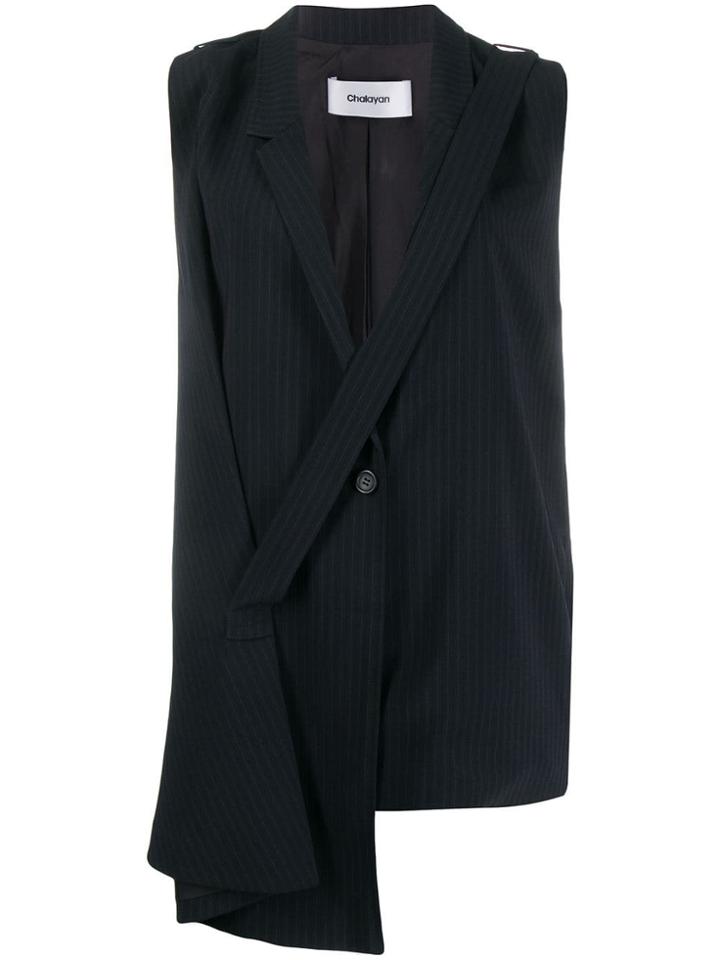 Chalayan Asymmetric Vest - Black