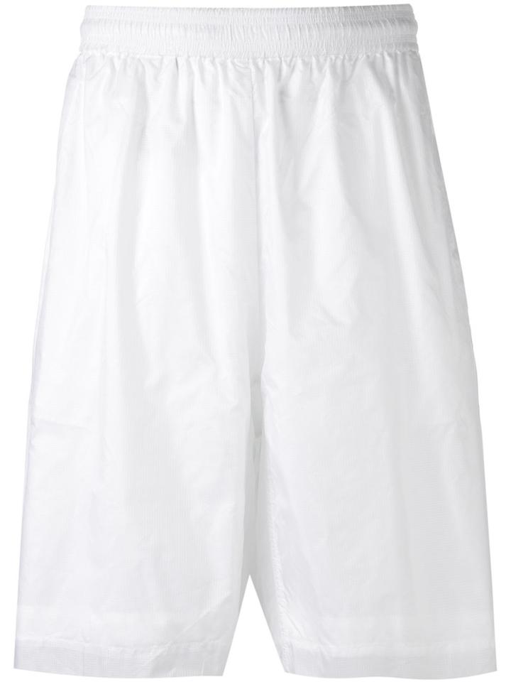 Diesel Black Gold Track Shorts, Men's, Size: 50, White, Polyamide/polyester