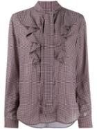 Mulberry Ruffle Neck Shirt - Black