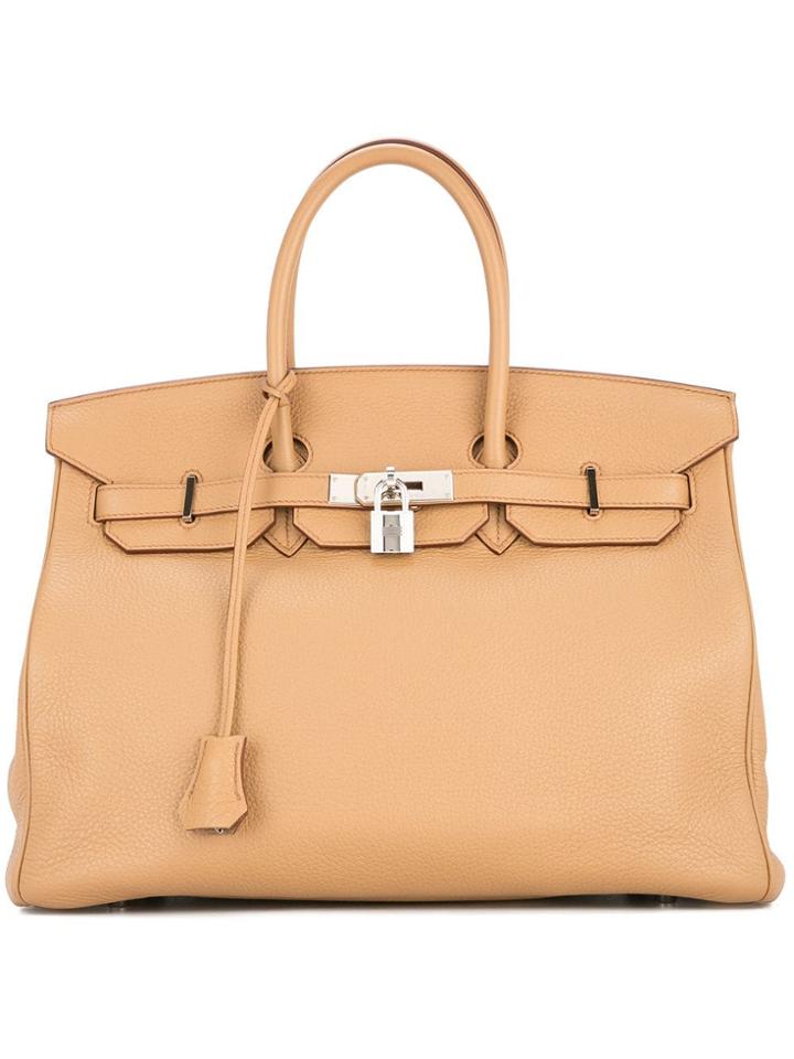 Hermès Vintage Birkin 35 Handbag Triill Clemence - Brown